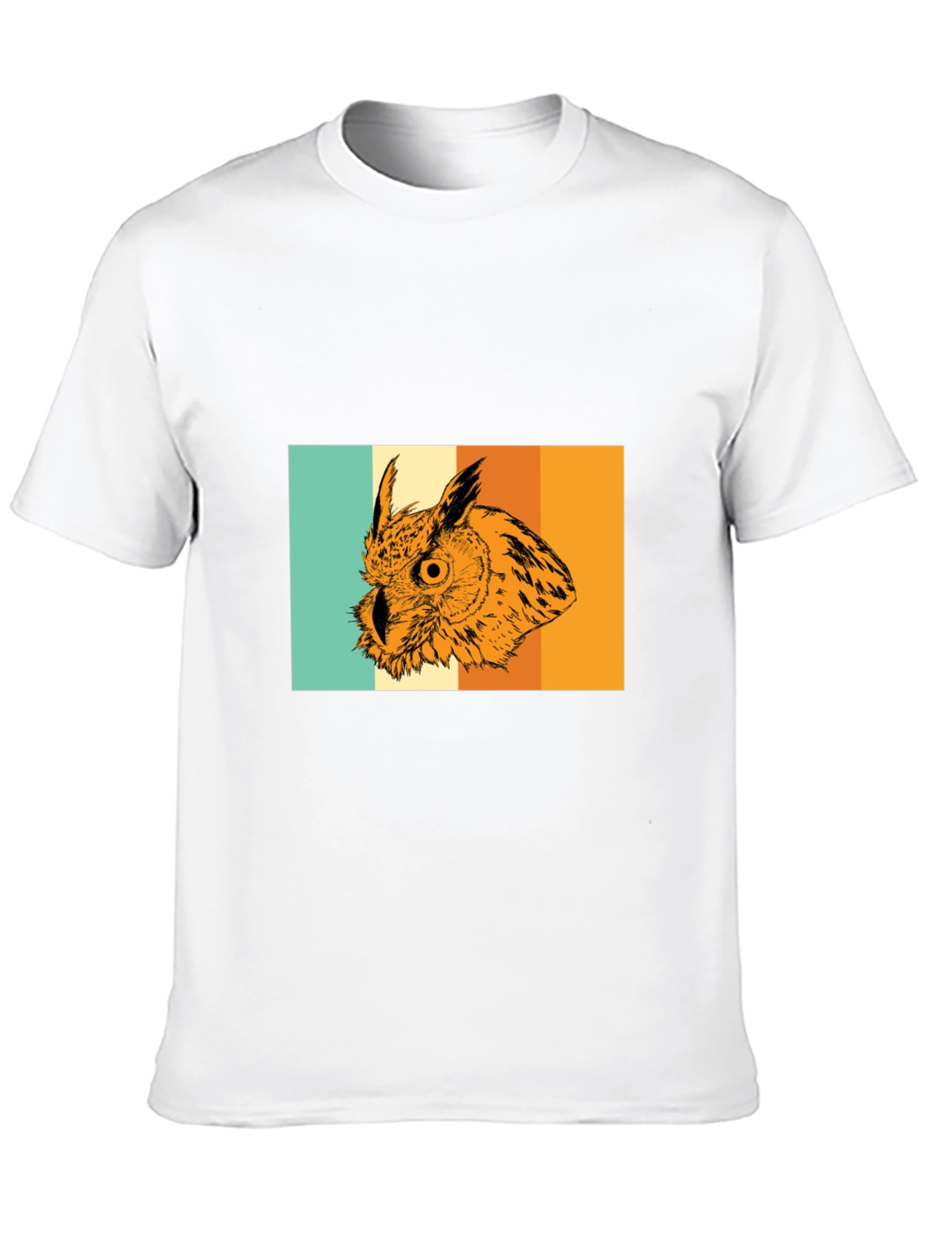 Retro Owl Graphic Tee - Stylish Mens T-Shirt