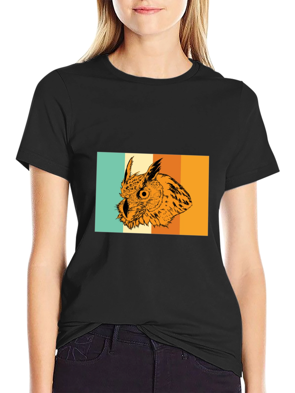Retro Owl Graphic Tee - Stylish Mens T-Shirt