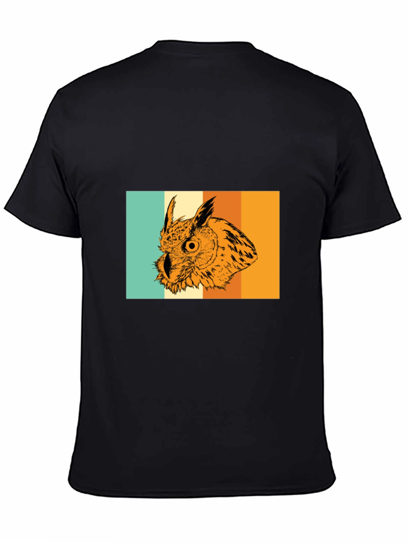Retro Owl Graphic Tee - Stylish Mens T-Shirt