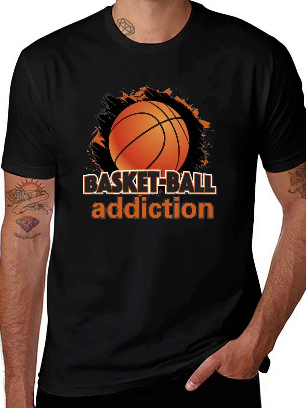 Basketball Addiction T-Shirt - Sports Fan Apparel