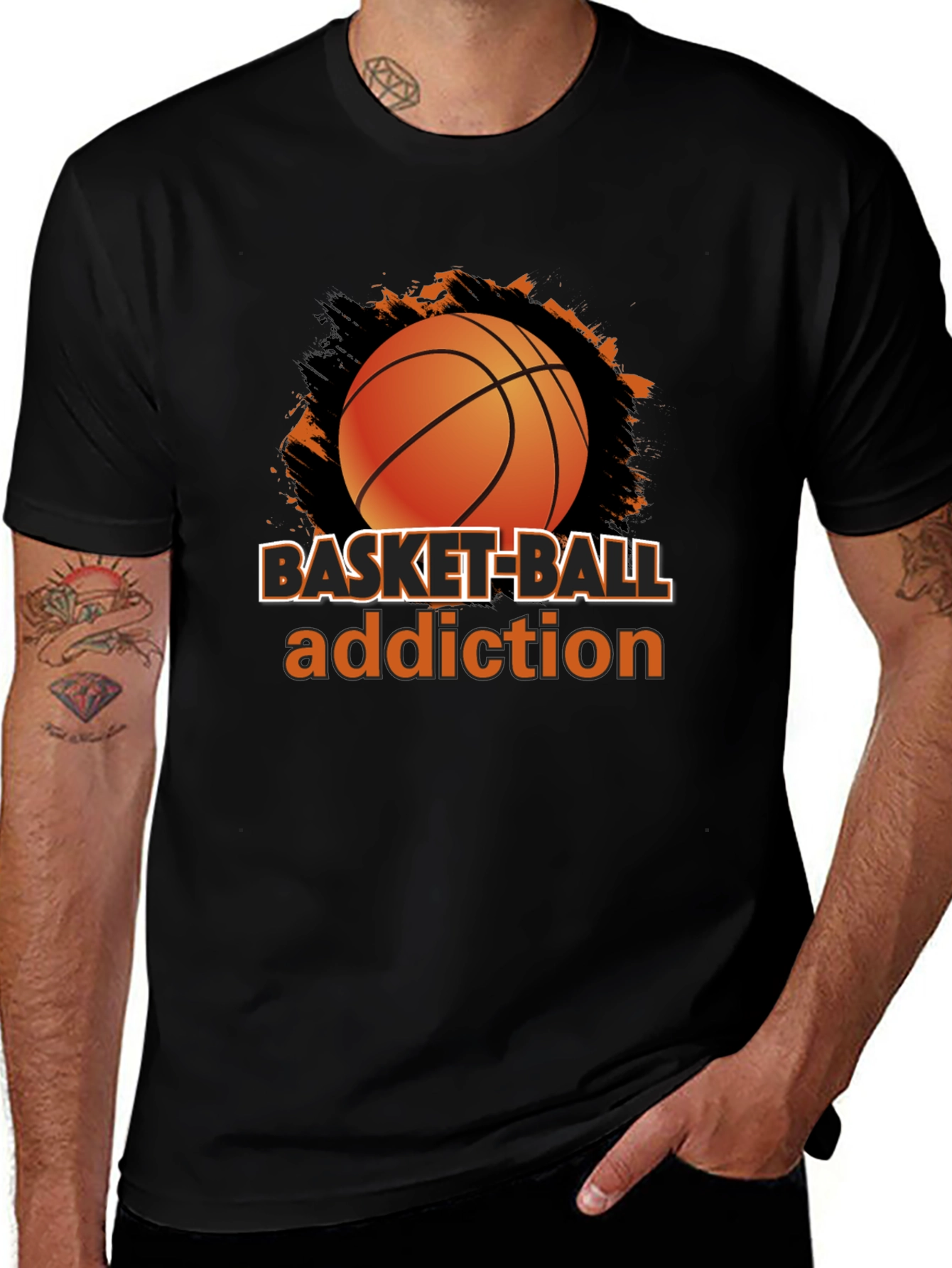 Basketball Addiction T-Shirt - Sports Fan Apparel