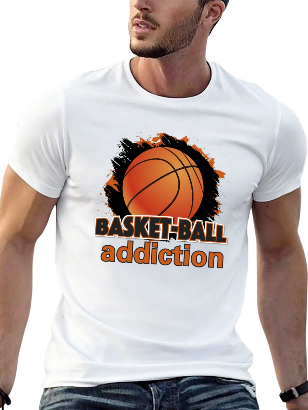 Basketball Addiction T-Shirt - Sports Fan Apparel