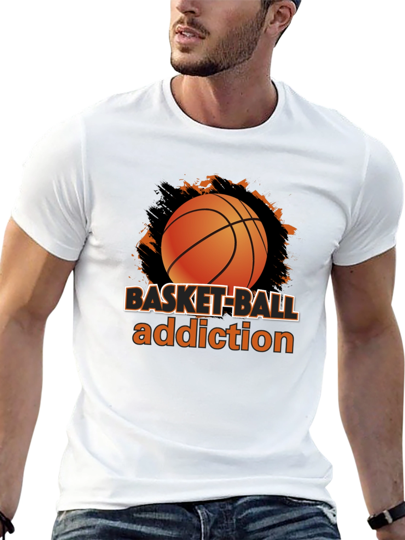 Basketball Addiction T-Shirt - Sports Fan Apparel