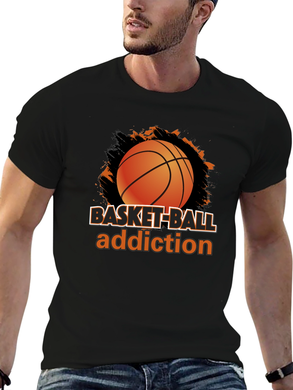 Basketball Addiction T-Shirt - Sports Fan Apparel