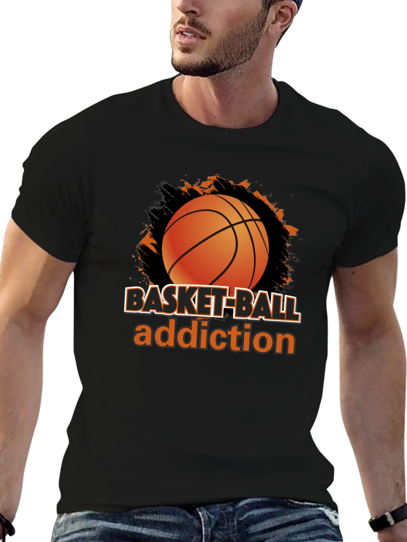 Basketball Addiction T-Shirt - Sports Fan Apparel