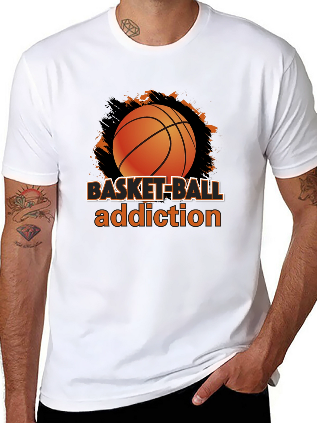 Basketball Addiction T-Shirt - Sports Fan Apparel