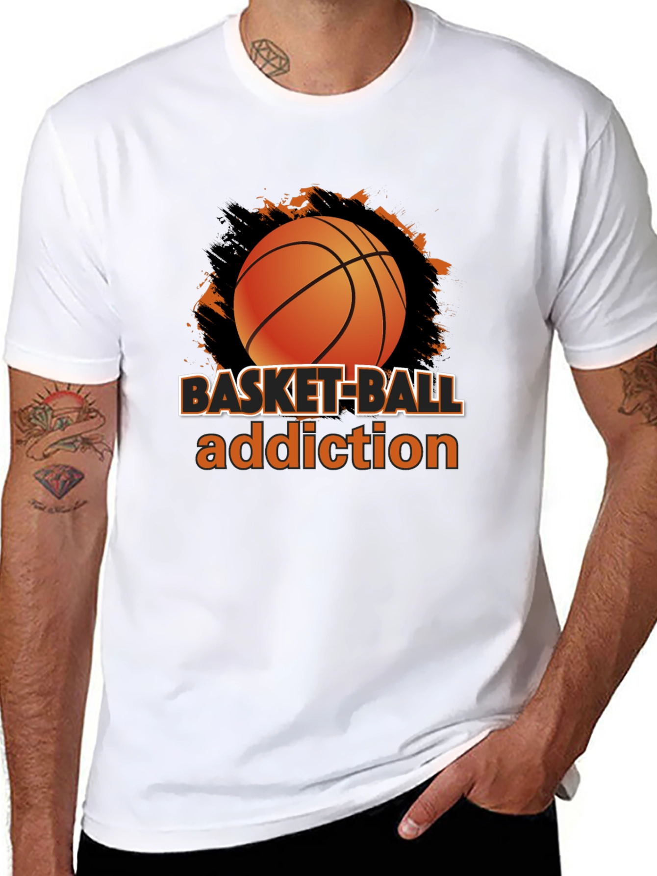 Basketball Addiction T-Shirt - Sports Fan Apparel