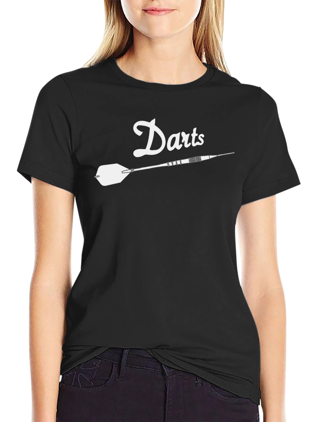 Darts Graphic Tee - Stylish Black Dart Shirt