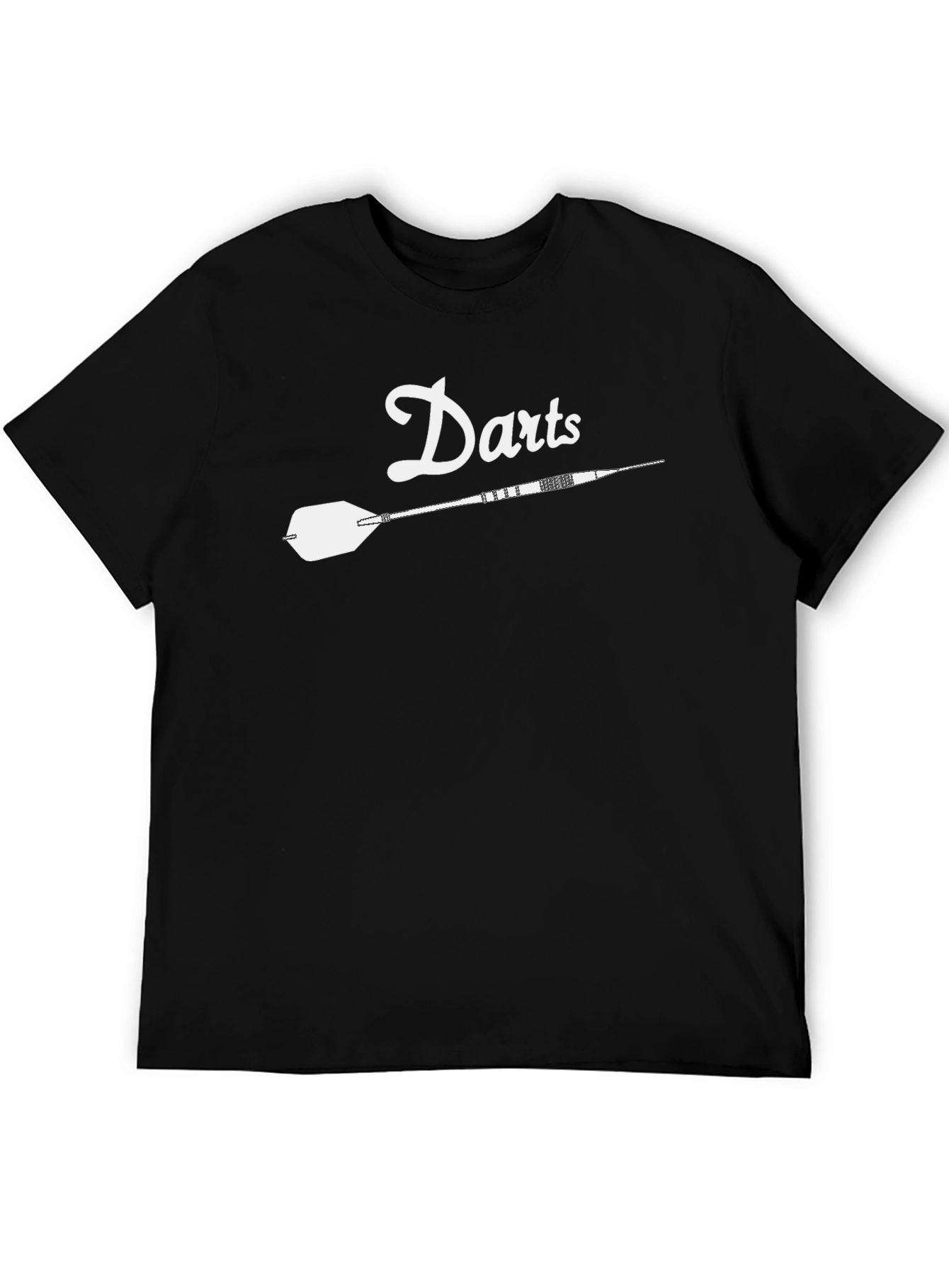 Darts Graphic Tee - Stylish Black Dart Shirt