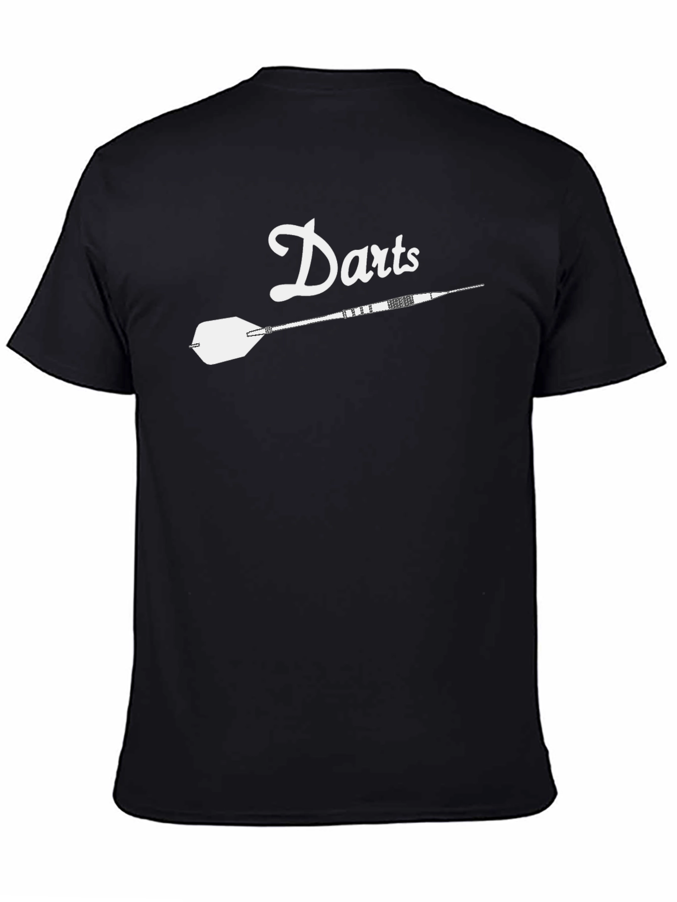 Darts Graphic Tee - Stylish Black Dart Shirt
