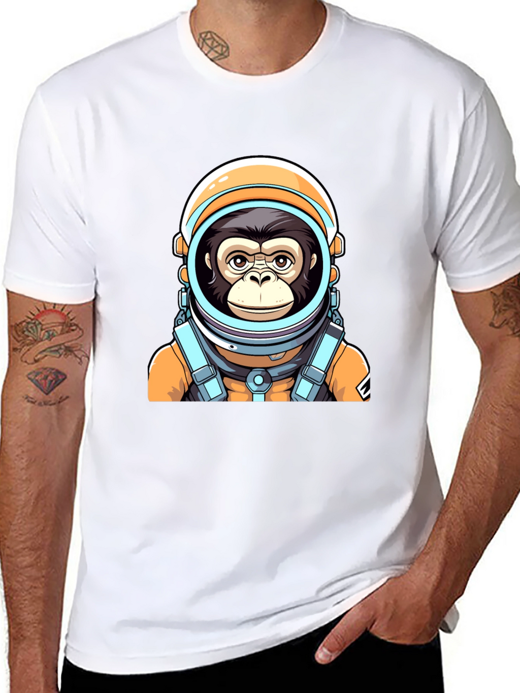 Ape Astronaut Graphic T-Shirt