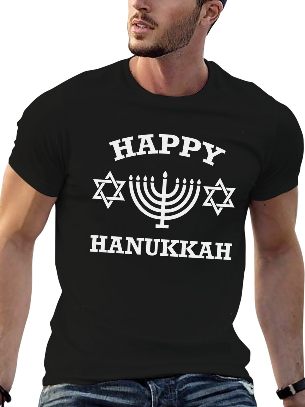 Happy Hanukkah Graphic T-Shirt Holiday Tee