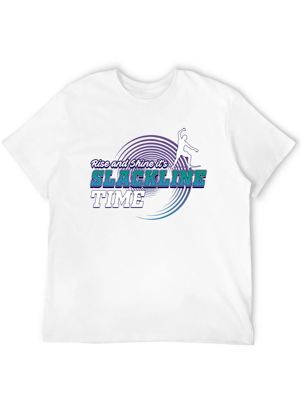 Slackline Time T-Shirt: Rise and Shine
