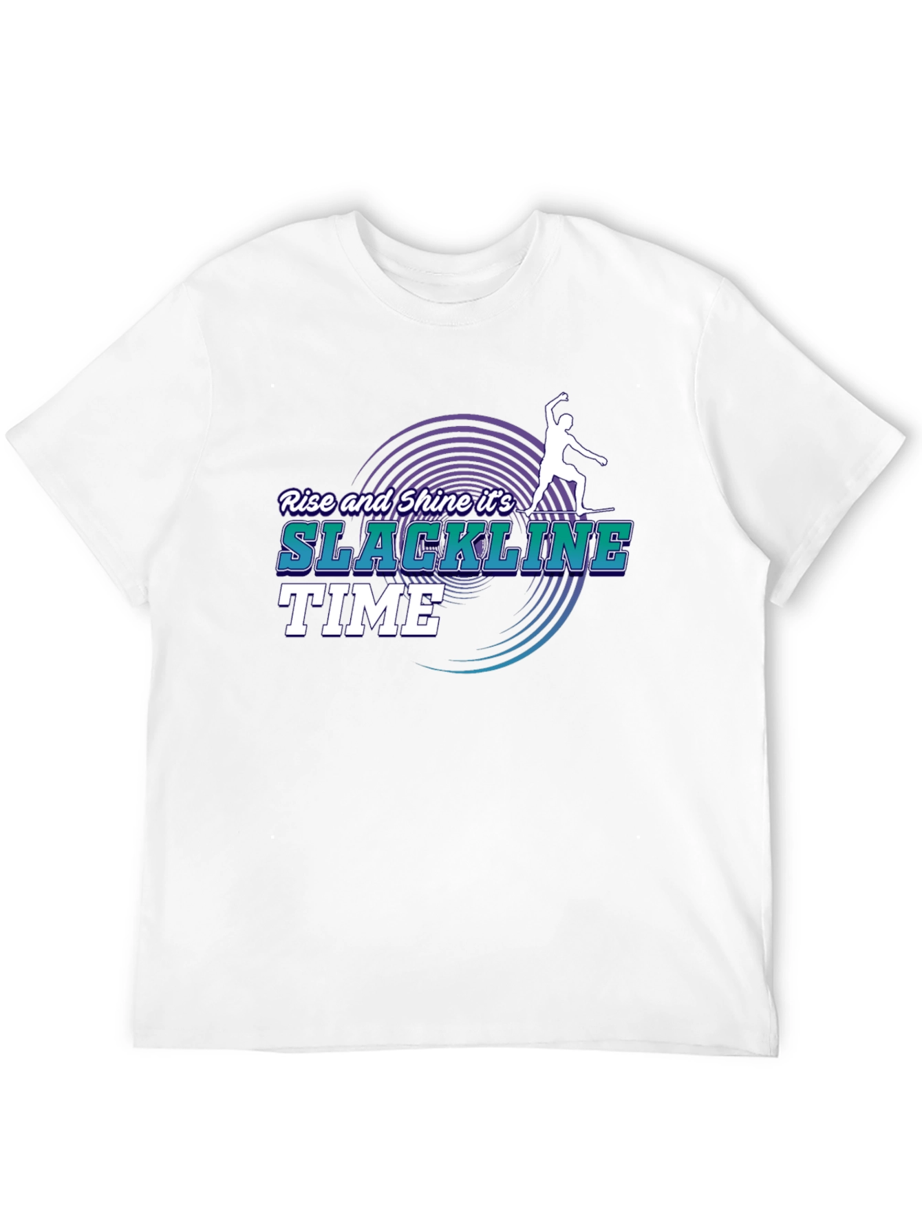 Slackline Time T-Shirt: Rise and Shine