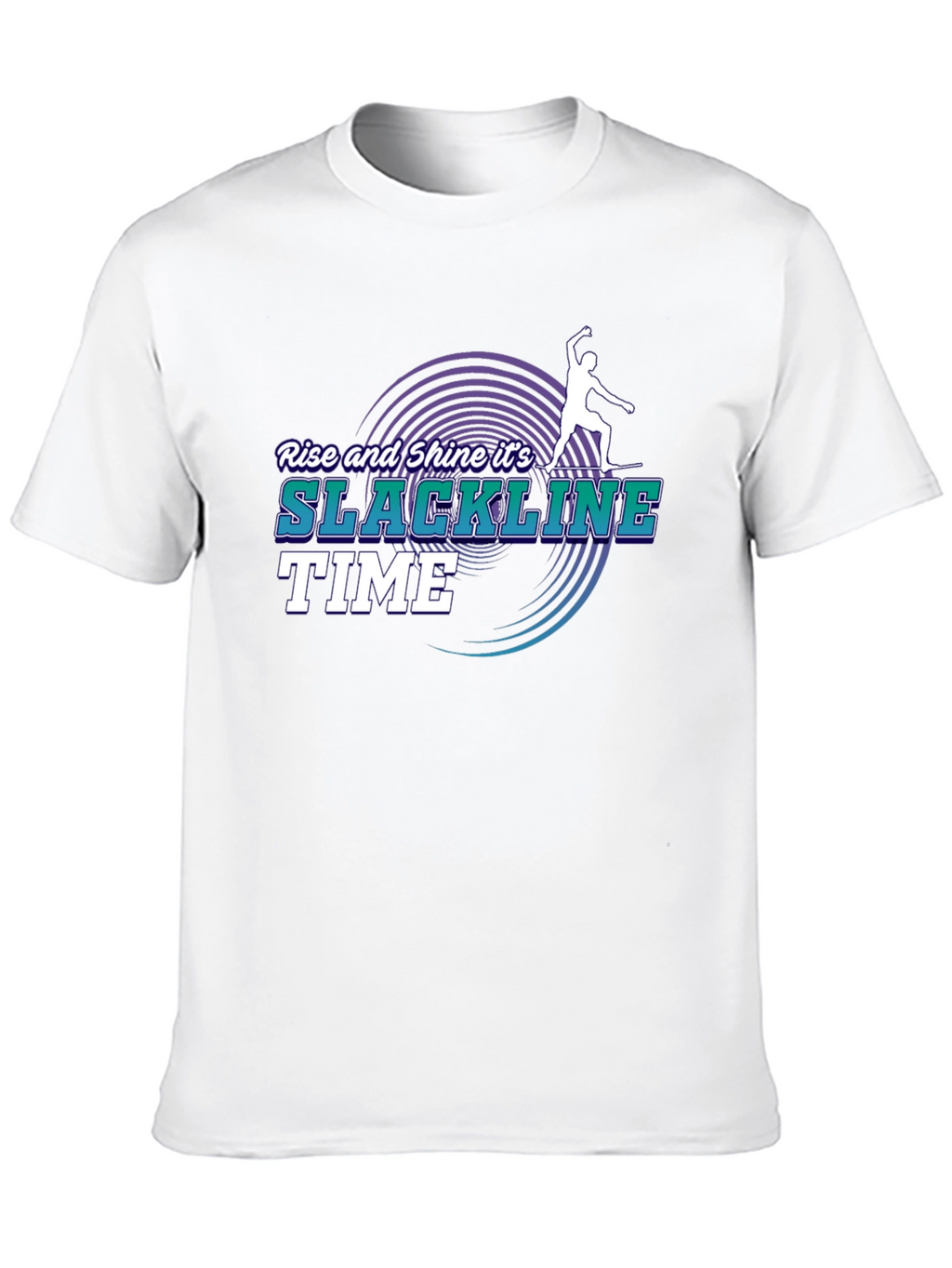 Slackline Time T-Shirt: Rise and Shine