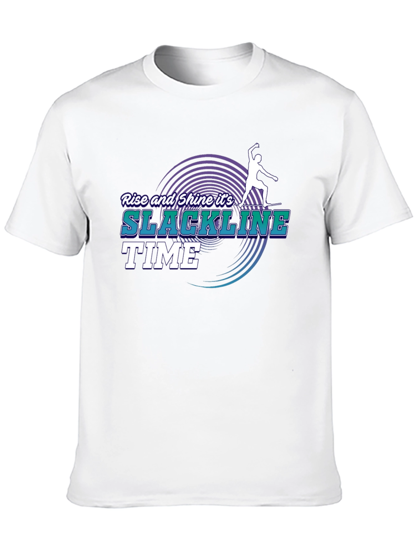 Slackline Time T-Shirt: Rise and Shine