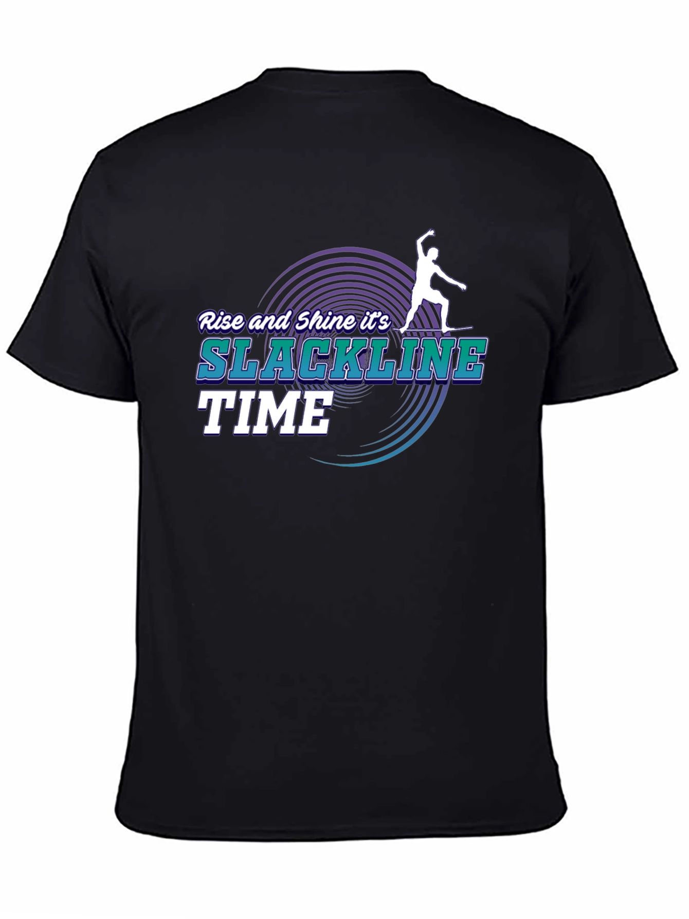 Slackline Time T-Shirt: Rise and Shine
