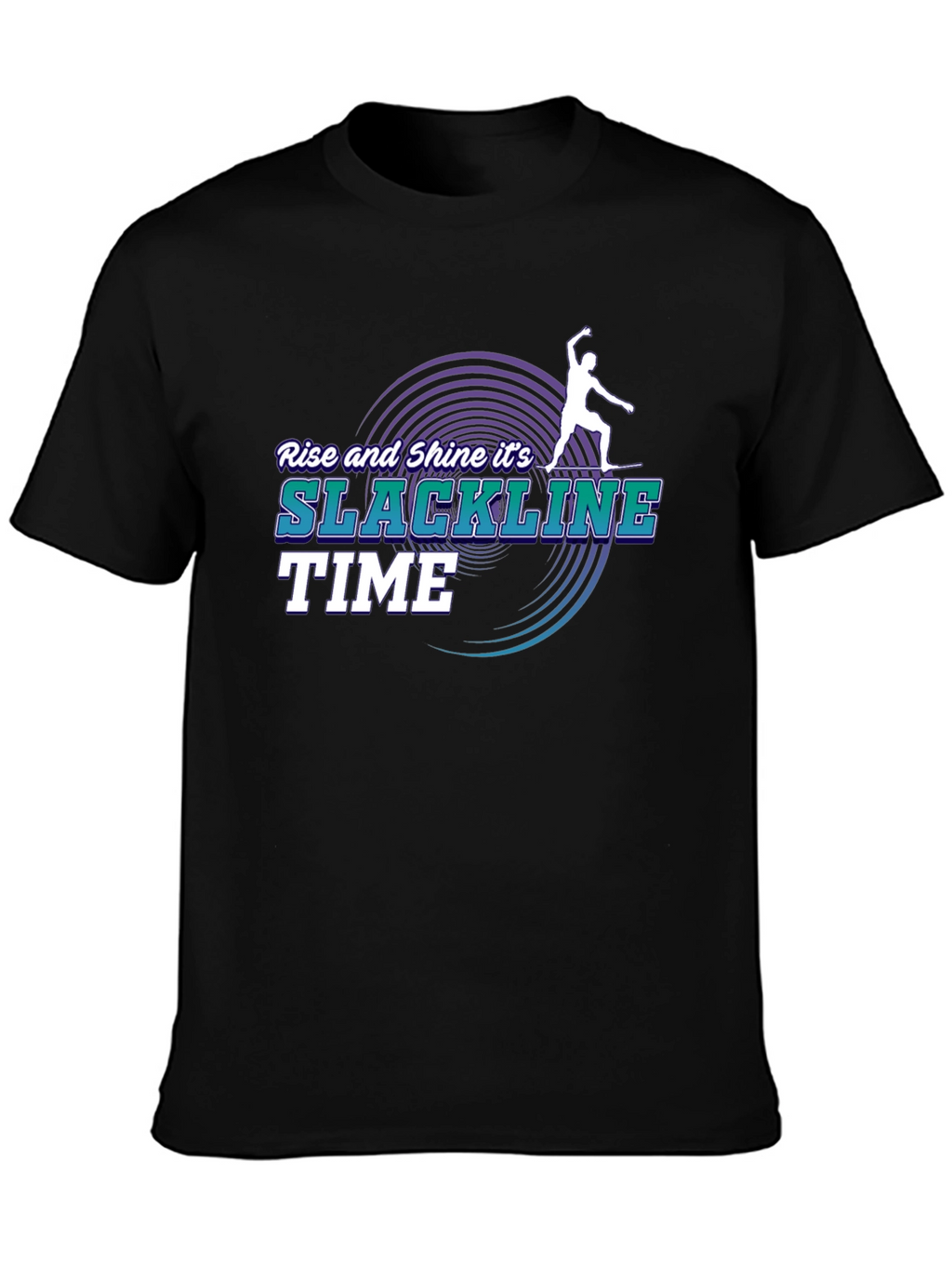 Slackline Time T-Shirt: Rise and Shine