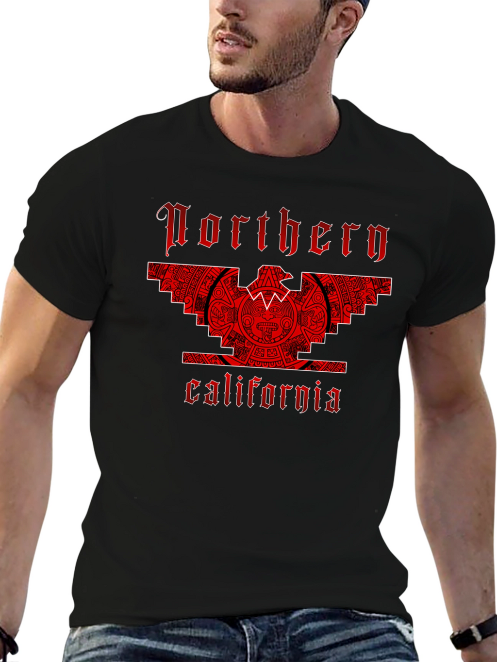 Northern California Aztec Design T-Shirt