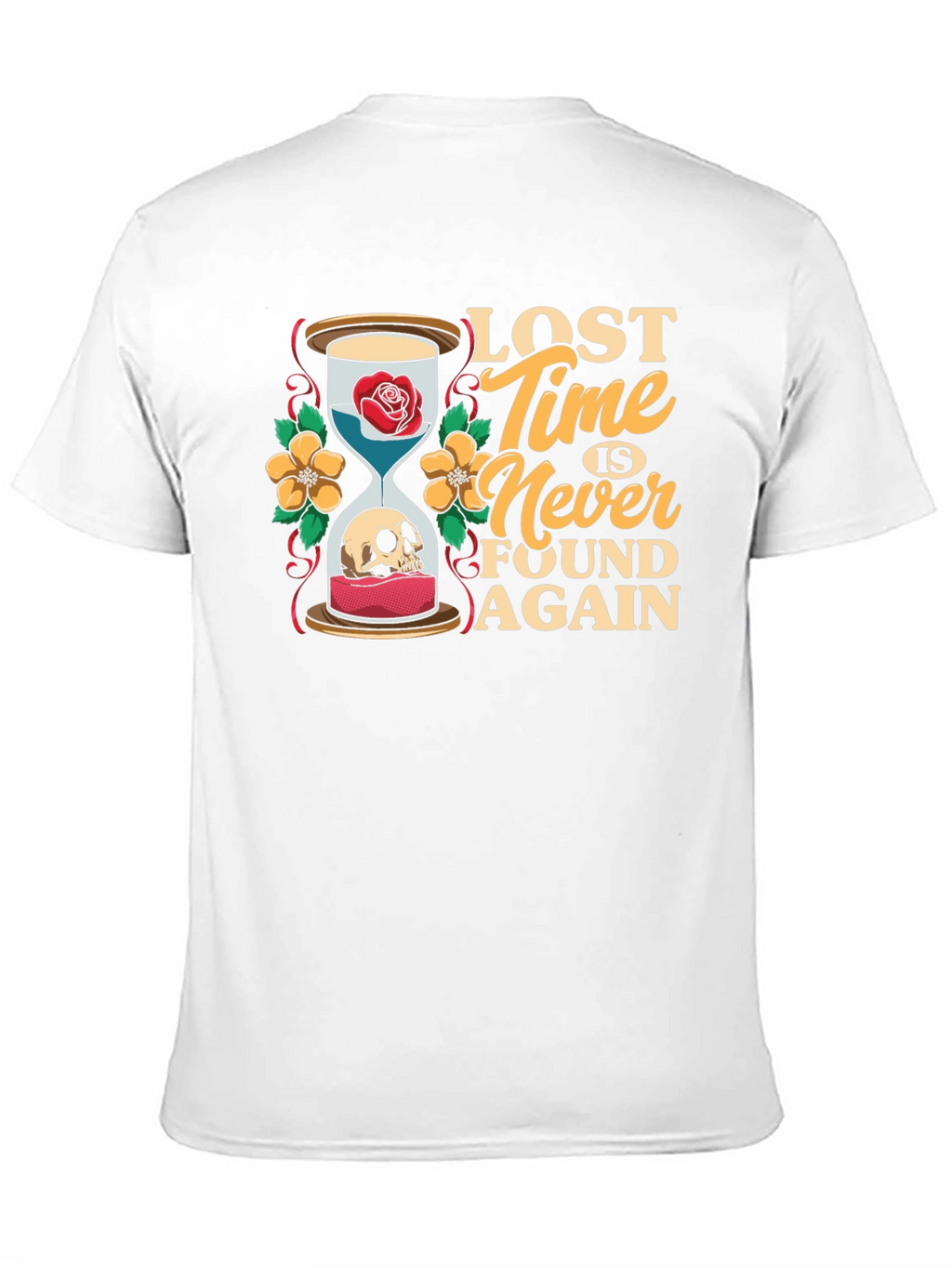 Lost Time Hourglass Graphic T-Shirt