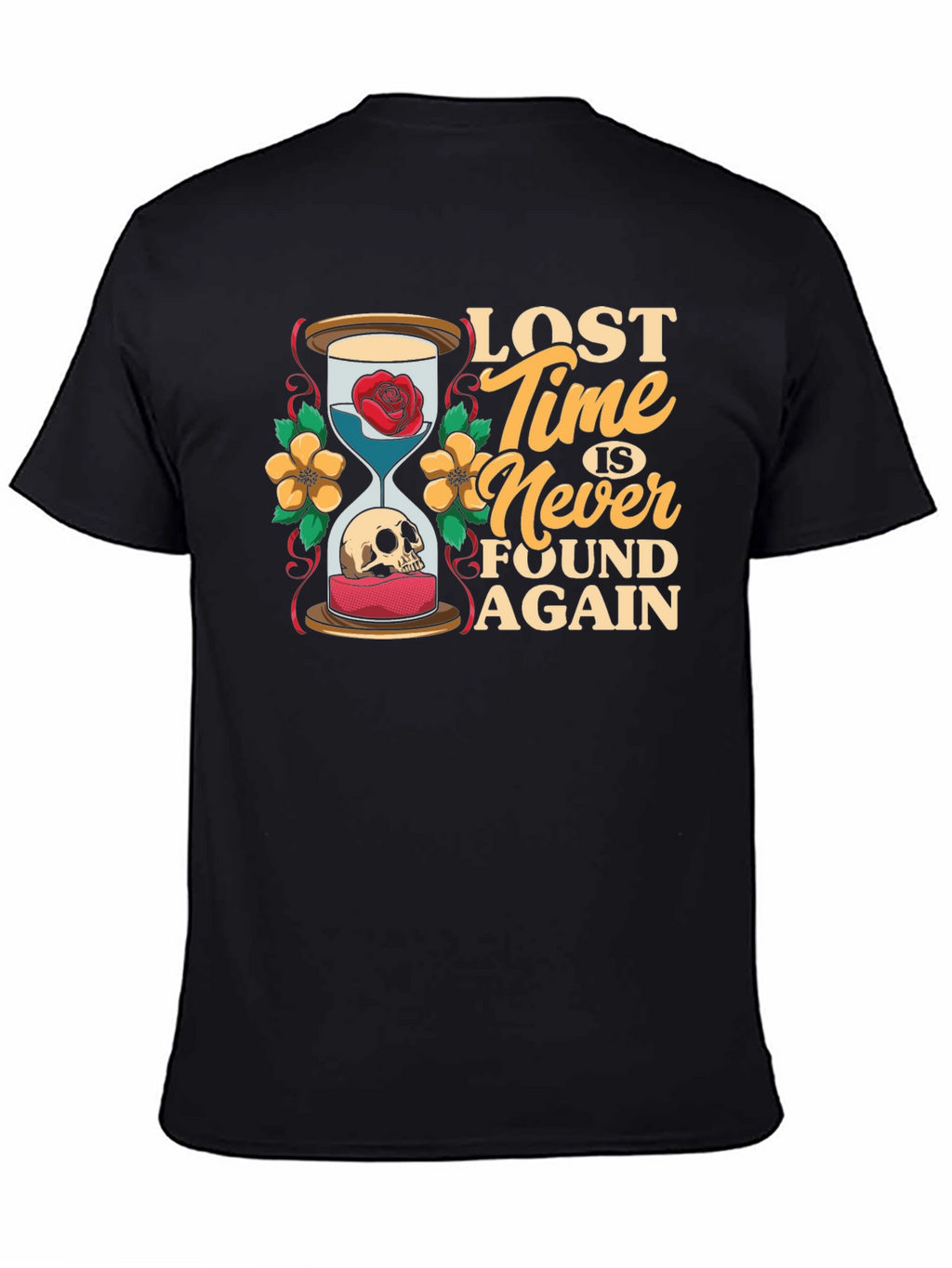 Lost Time Hourglass Graphic T-Shirt