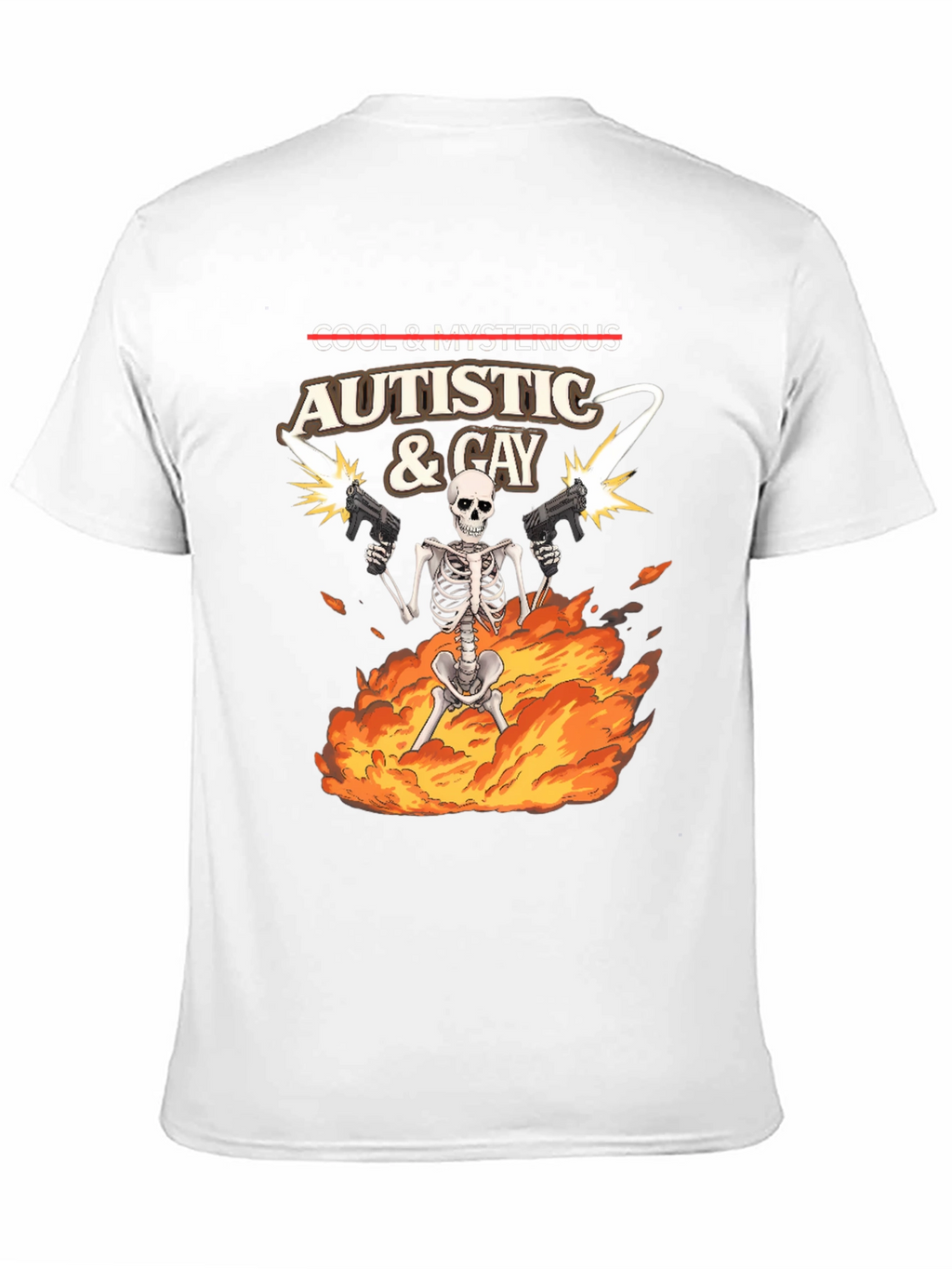 Autistic & Gay Skeleton T-Shirt