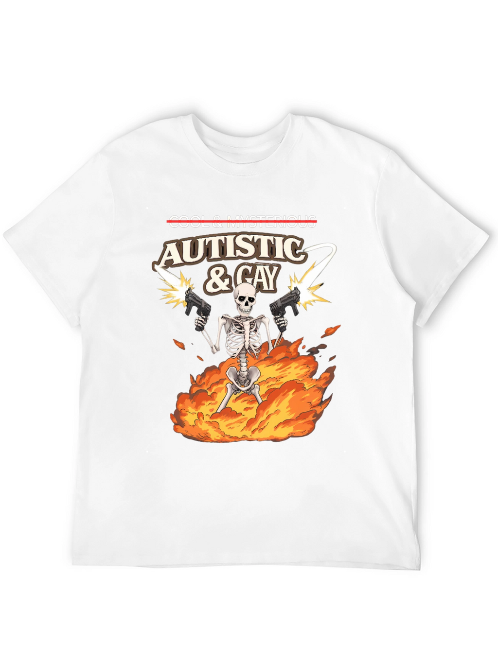 Autistic & Gay Skeleton T-Shirt