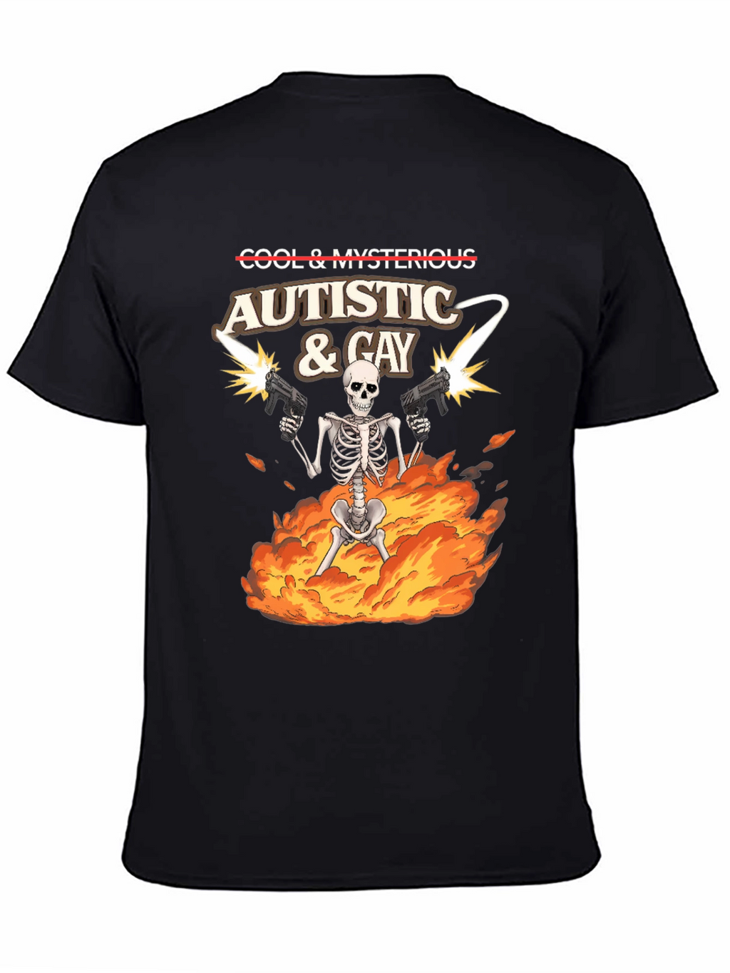 Autistic & Gay Skeleton T-Shirt