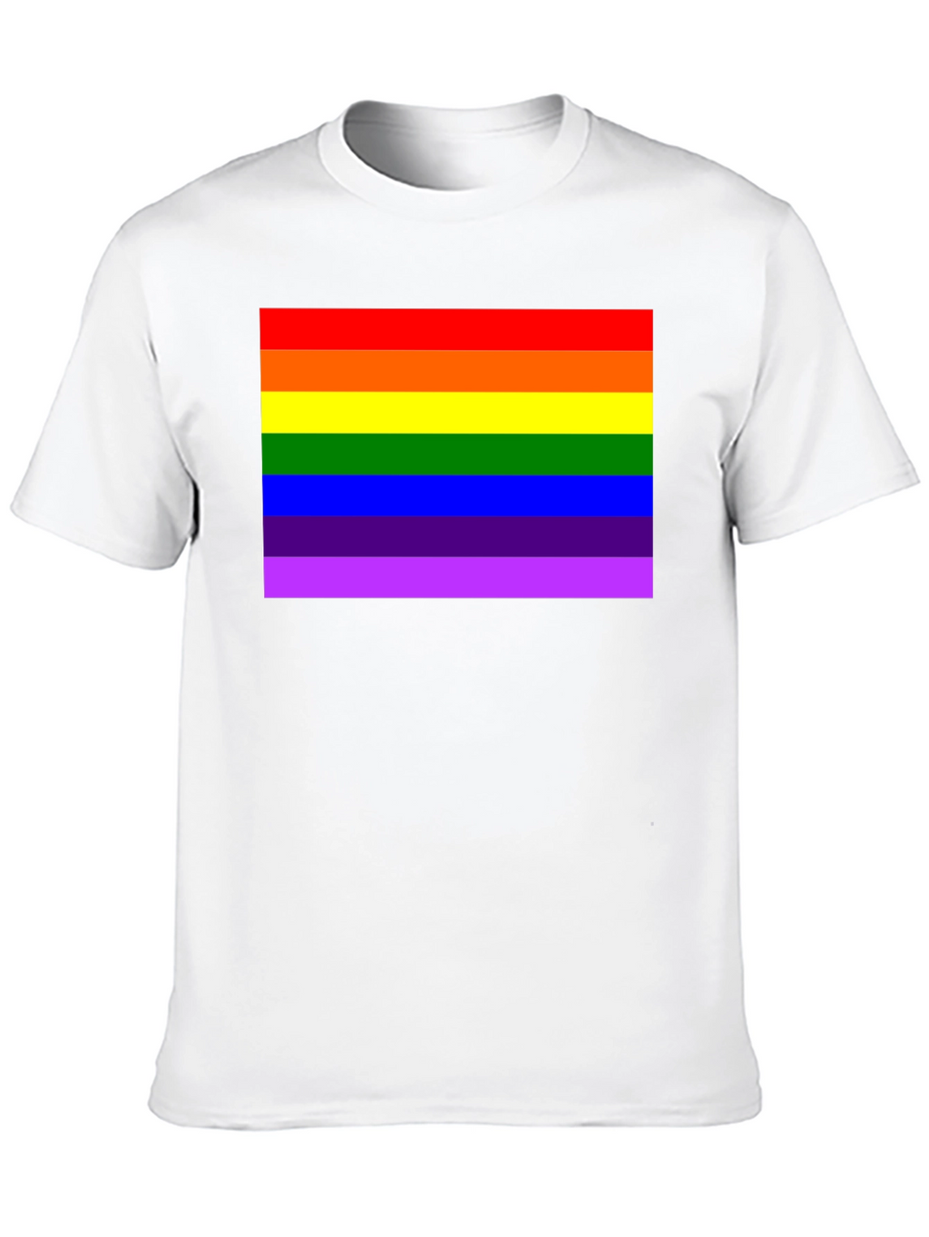 Rainbow Pride Graphic Tee - Black Cotton T-Shirt