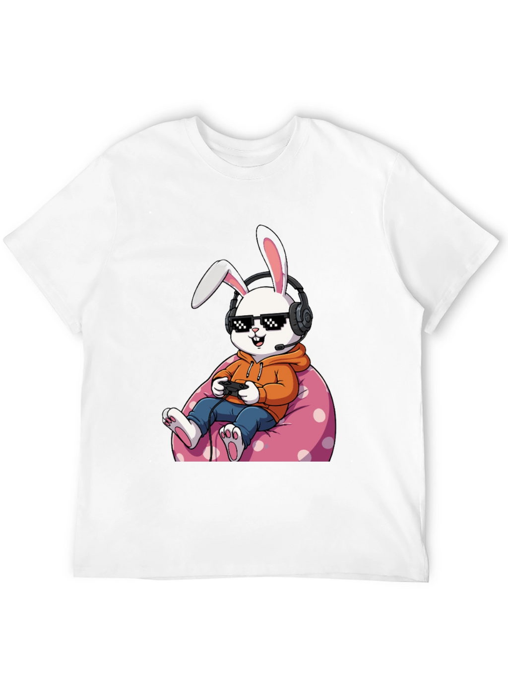 Gamer Bunny T-Shirt - Cool Graphic Tee