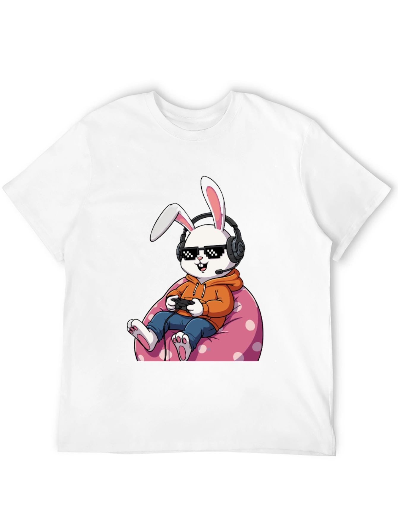 Gamer Bunny T-Shirt - Cool Graphic Tee