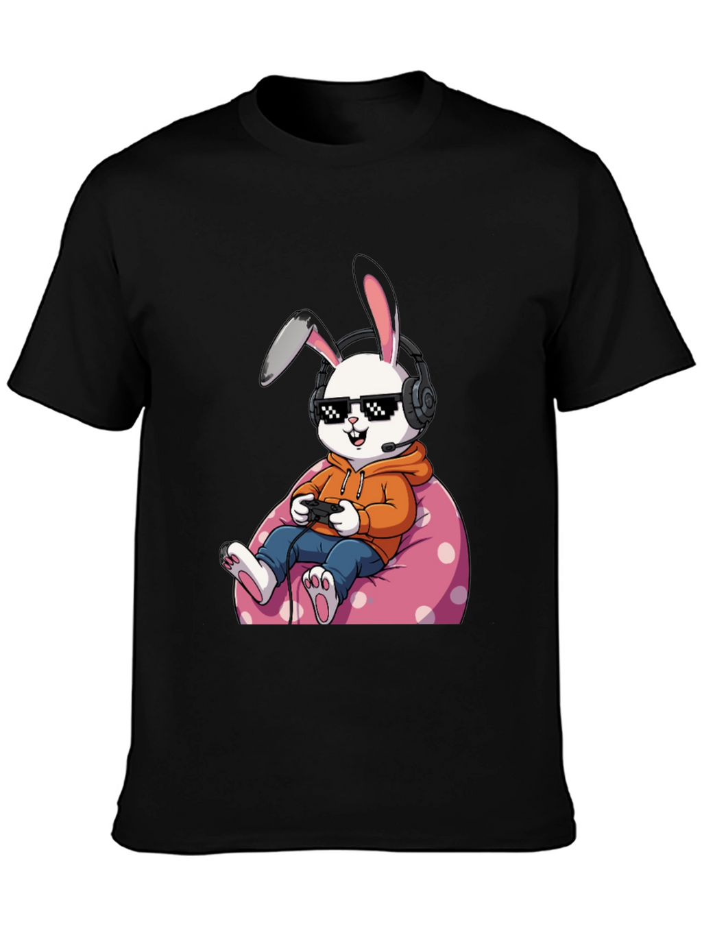 Gamer Bunny T-Shirt - Cool Graphic Tee