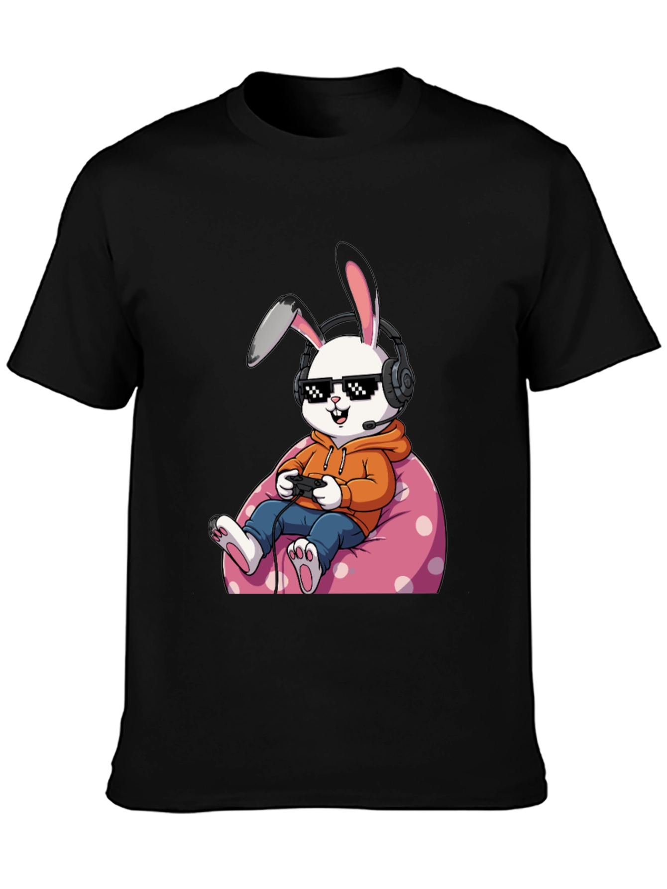 Gamer Bunny T-Shirt - Cool Graphic Tee