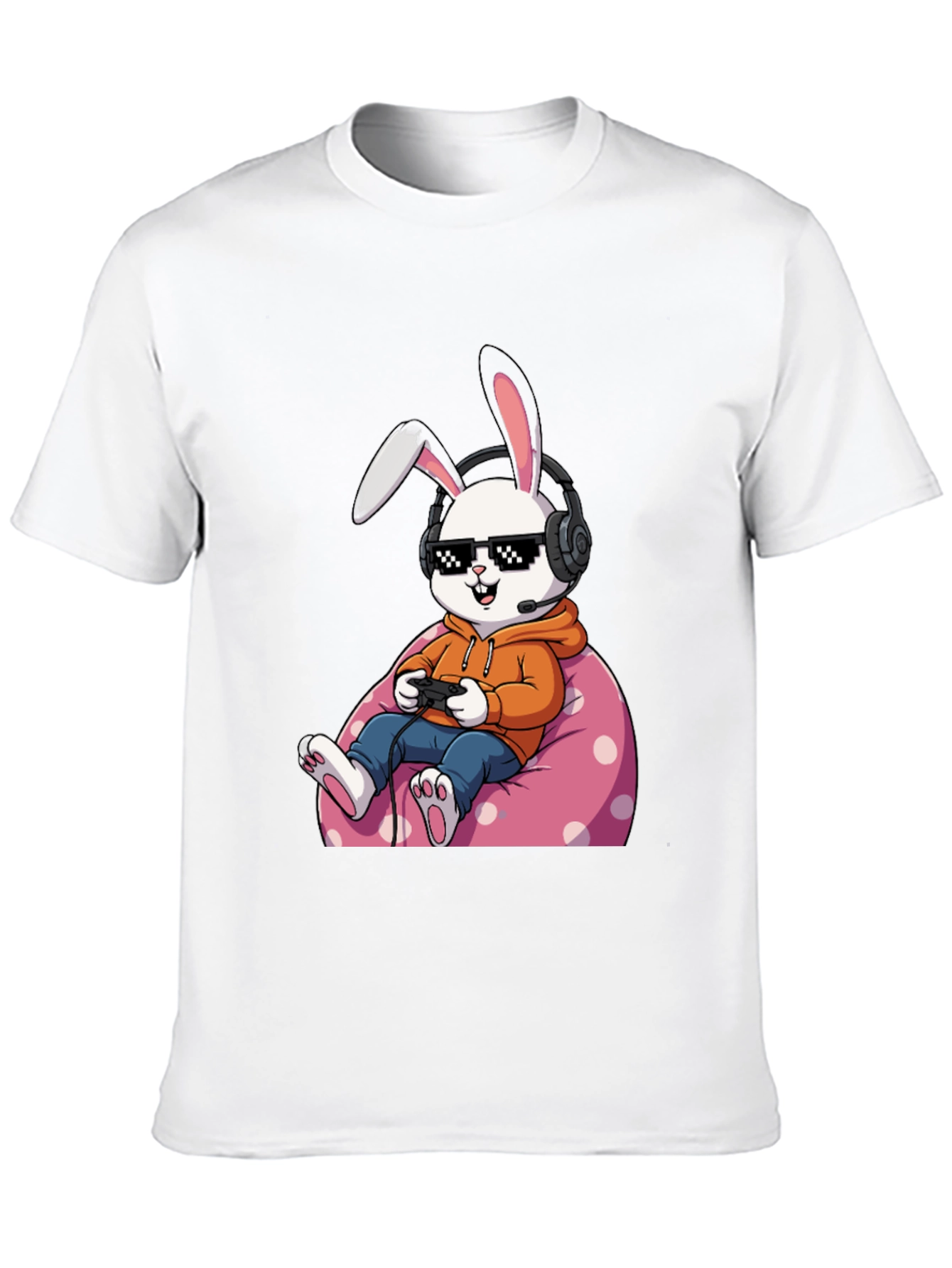 Gamer Bunny T-Shirt - Cool Graphic Tee