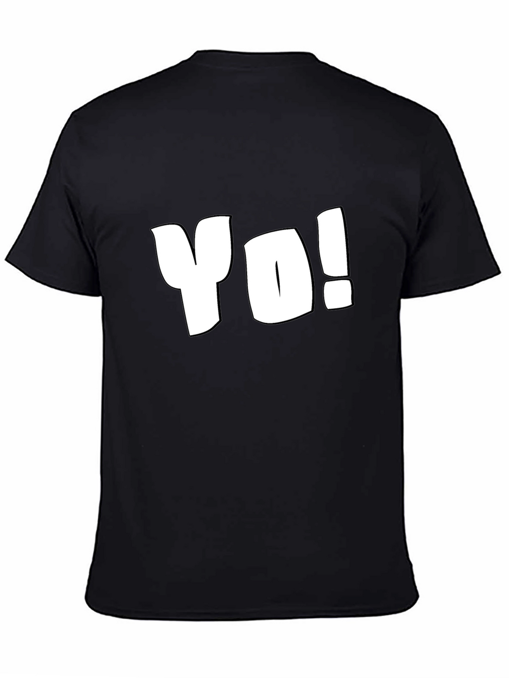 Yo! Black T-Shirt - Casual Style