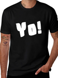 Yo! Black T-Shirt - Casual Style