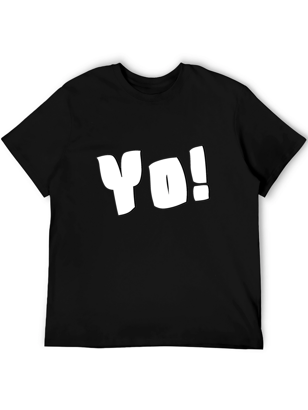 Yo! Black T-Shirt - Casual Style