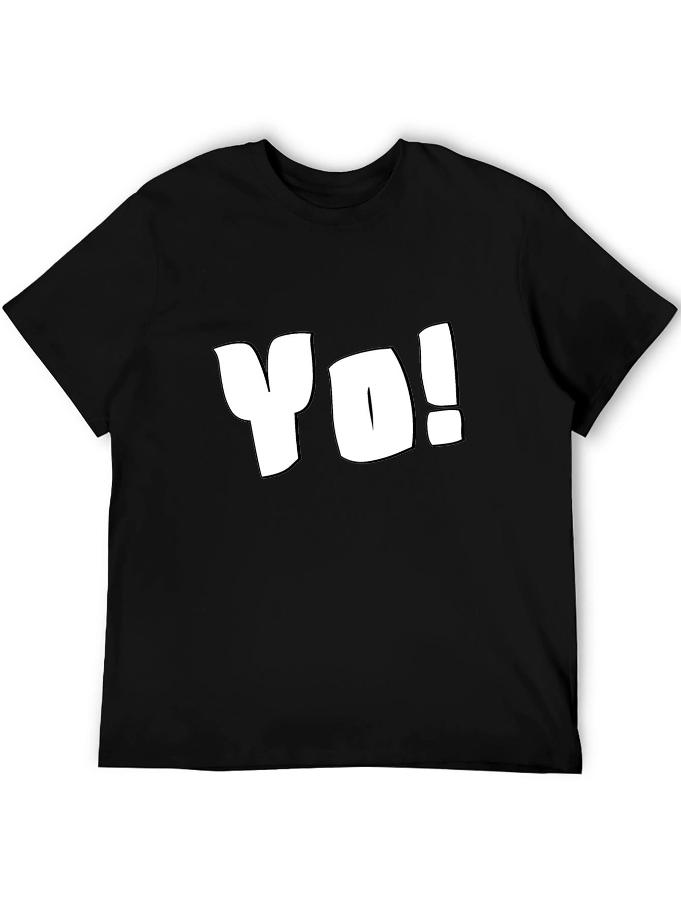 Yo! Black T-Shirt - Casual Style