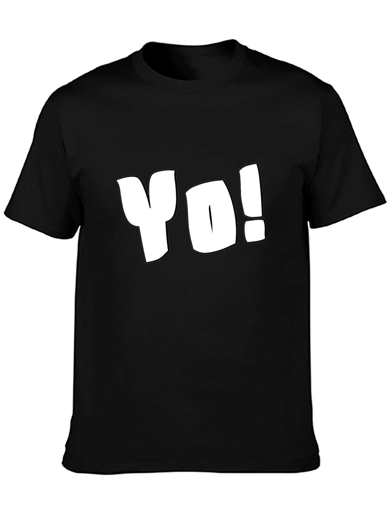 Yo! Black T-Shirt - Casual Style