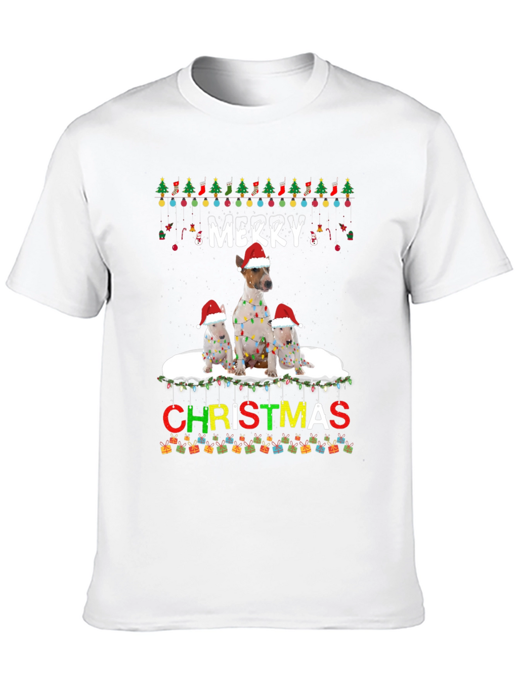 Merry Christmas Dog Breed T-Shirt