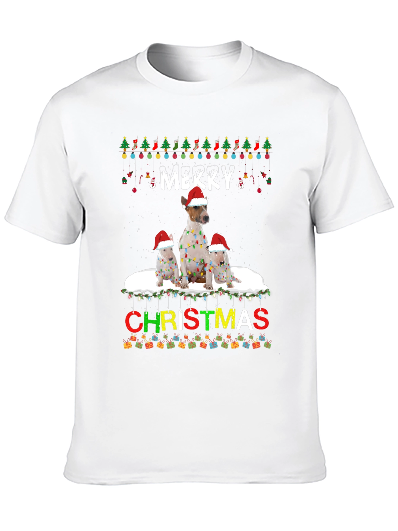 Merry Christmas Dog Breed T-Shirt