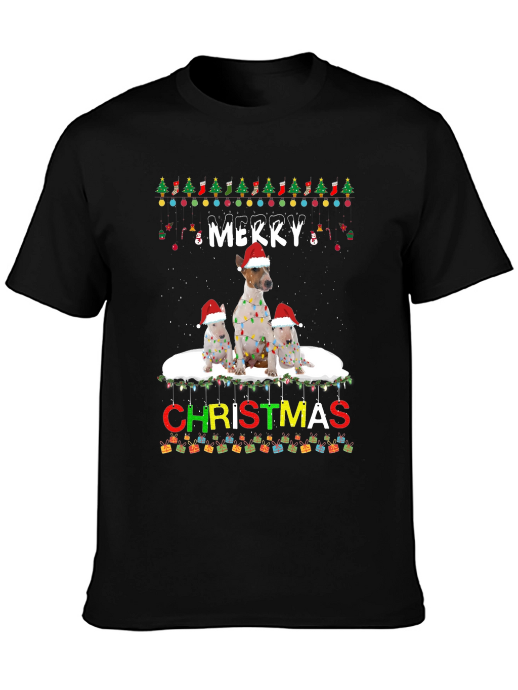 Merry Christmas Dog Breed T-Shirt