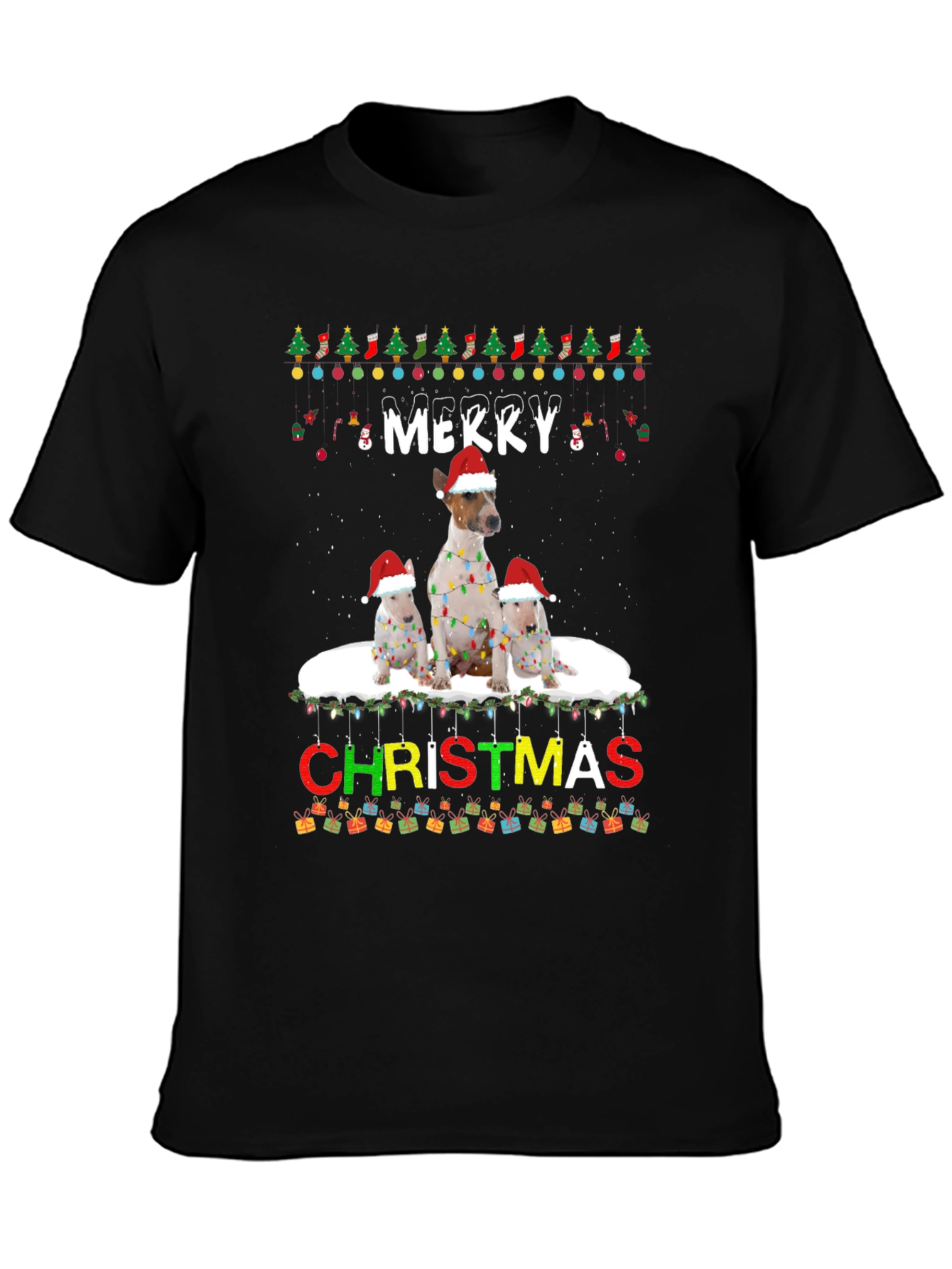 Merry Christmas Dog Breed T-Shirt