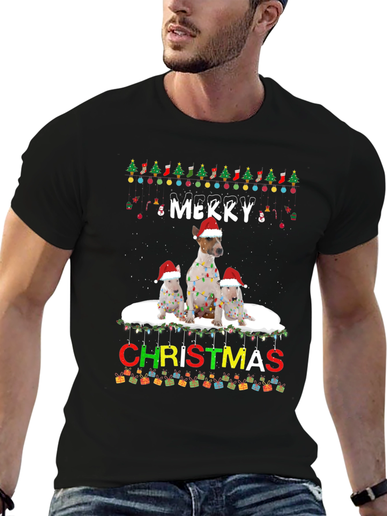 Merry Christmas Dog Breed T-Shirt