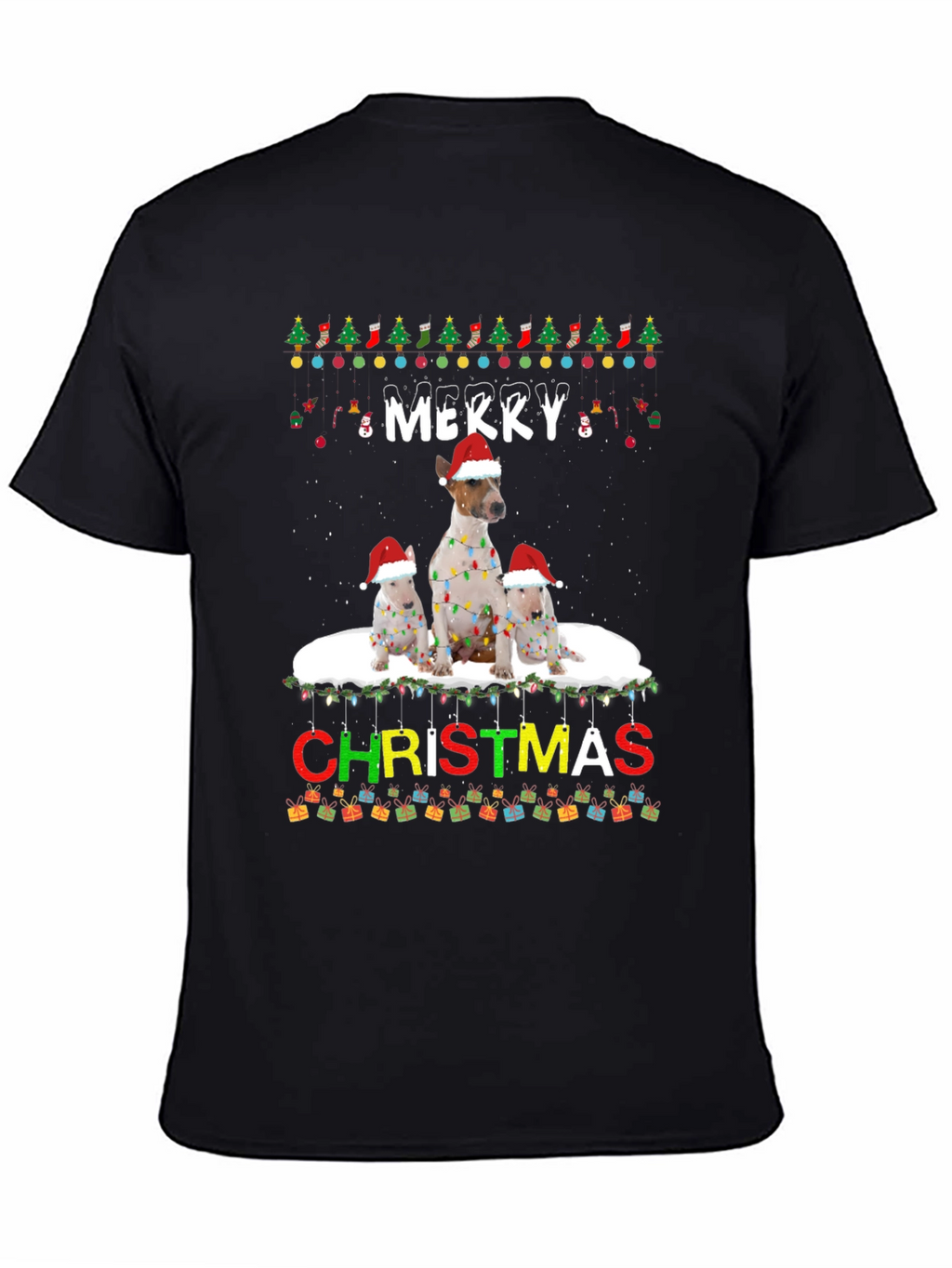 Merry Christmas Dog Breed T-Shirt