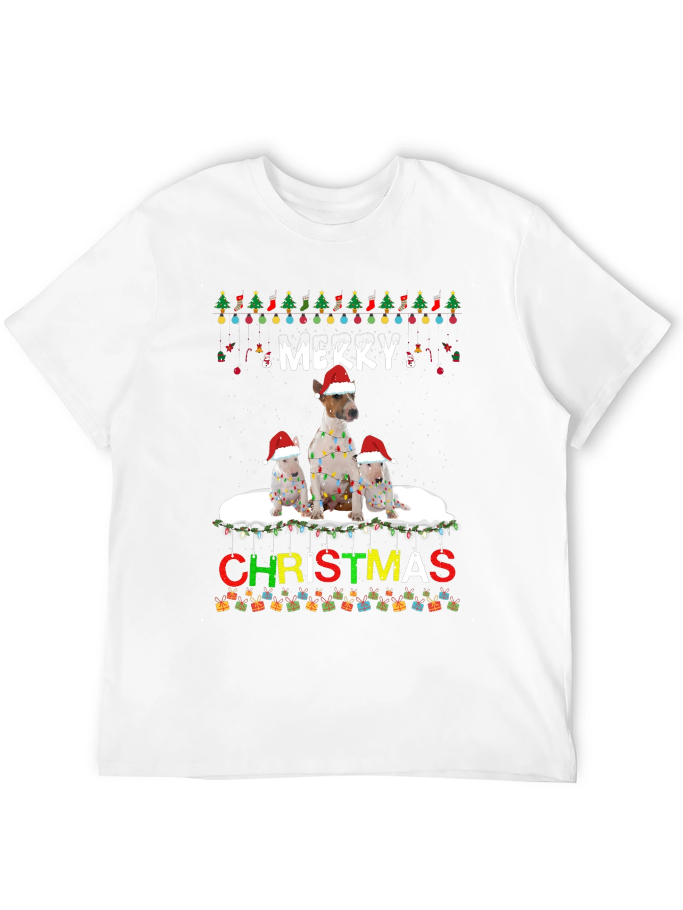 Merry Christmas Dog Breed T-Shirt