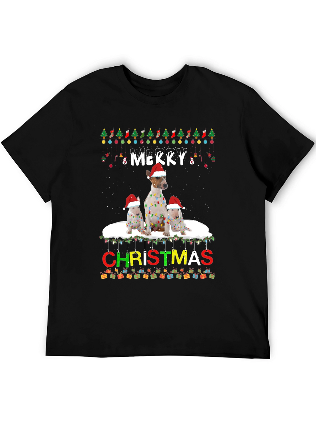 Merry Christmas Dog Breed T-Shirt