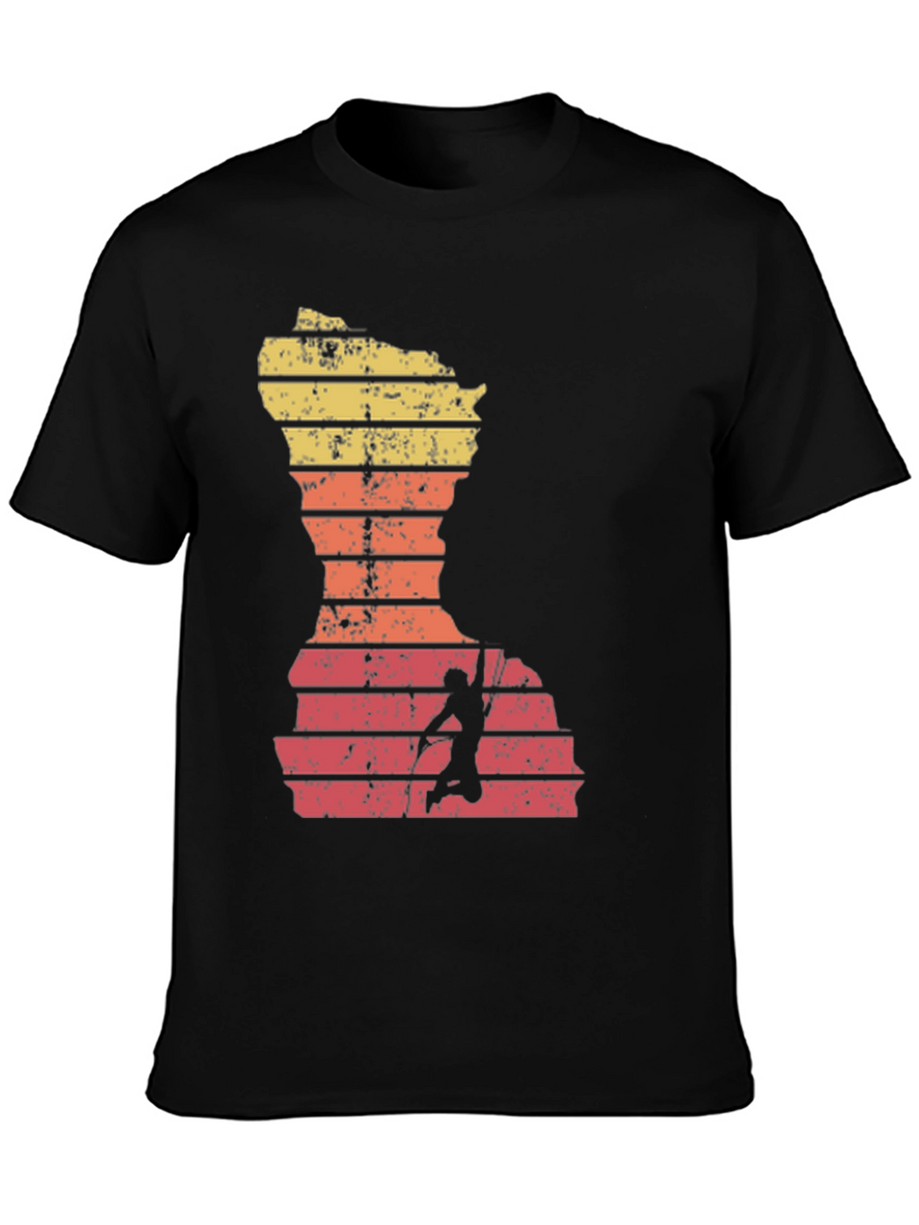 Retro Climber T-Shirt - Wisconsin Silhouette