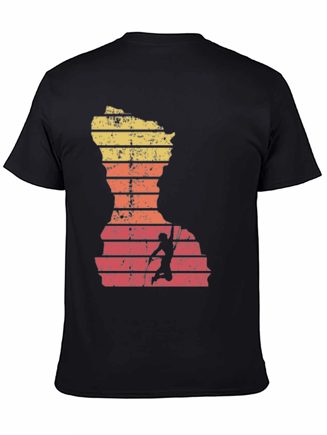 Retro Climber T-Shirt - Wisconsin Silhouette