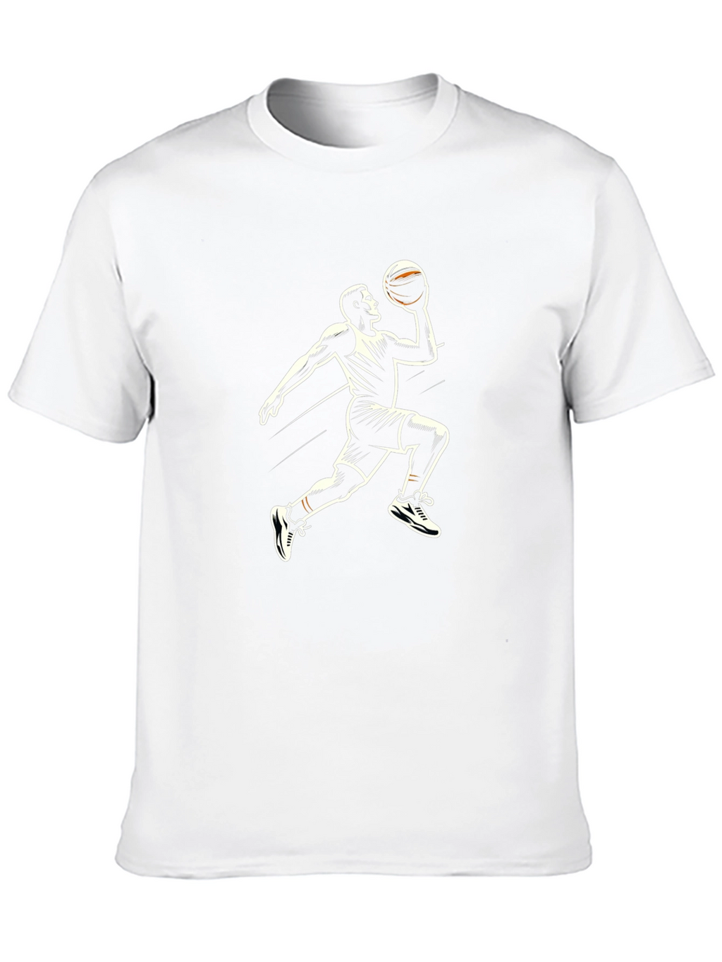 Basketball Player Graphic Tee - Black